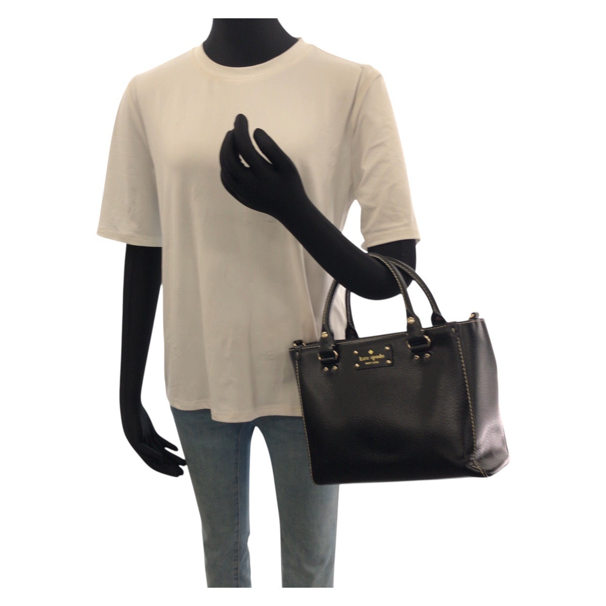 25762
Kate Spade ケイトスペード ウェルズリー 2way ブラック 黒 ゴールド金具 レザー WKRU2723 ハンドバッグ ショルダーバッグ レディース ABP12