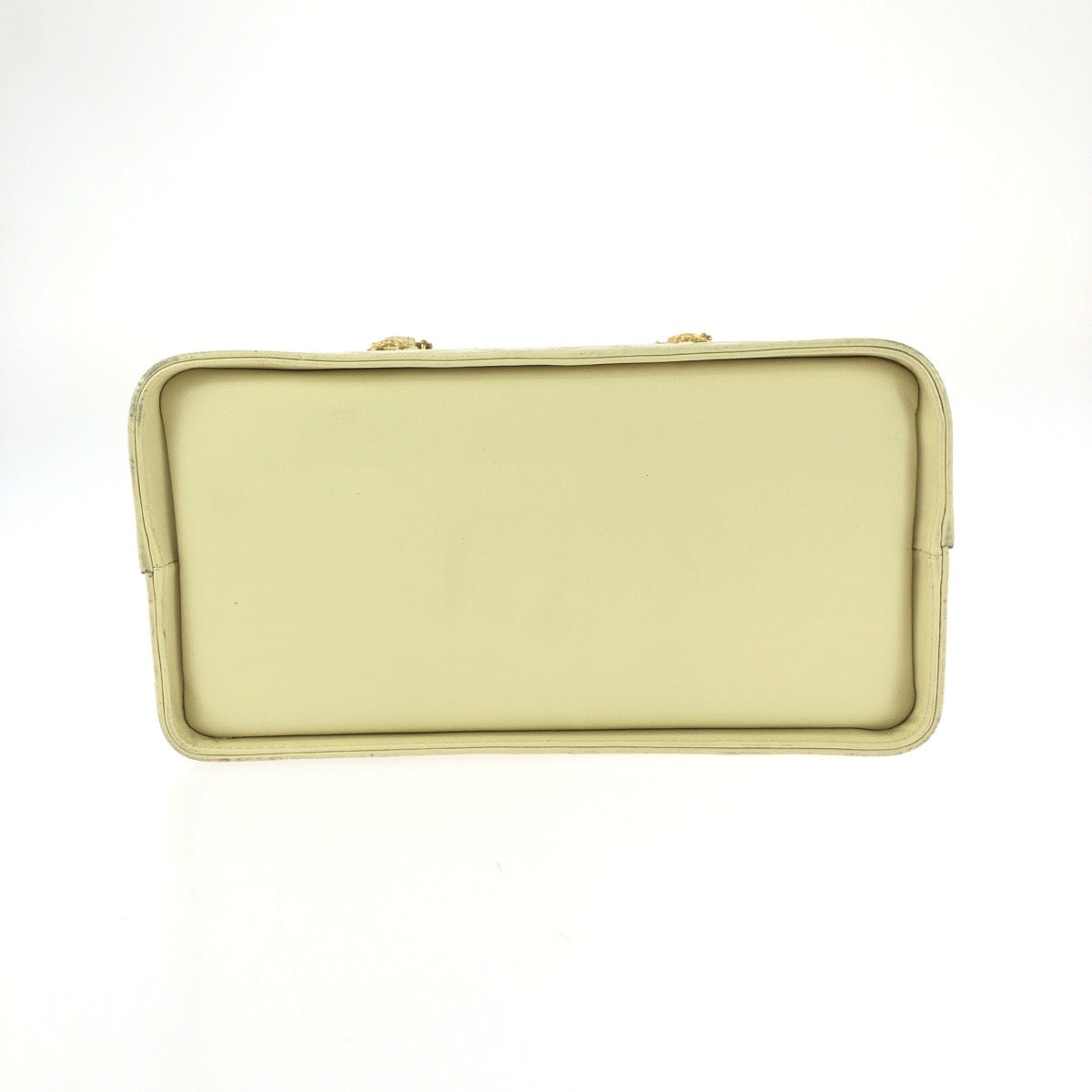 25763
VERSACE ヴェルサーチ ヴィンテージ サンバースト タッセル イエロー ゴールド金具 レザー / メッキ ハンドバッグ レディース ABP35