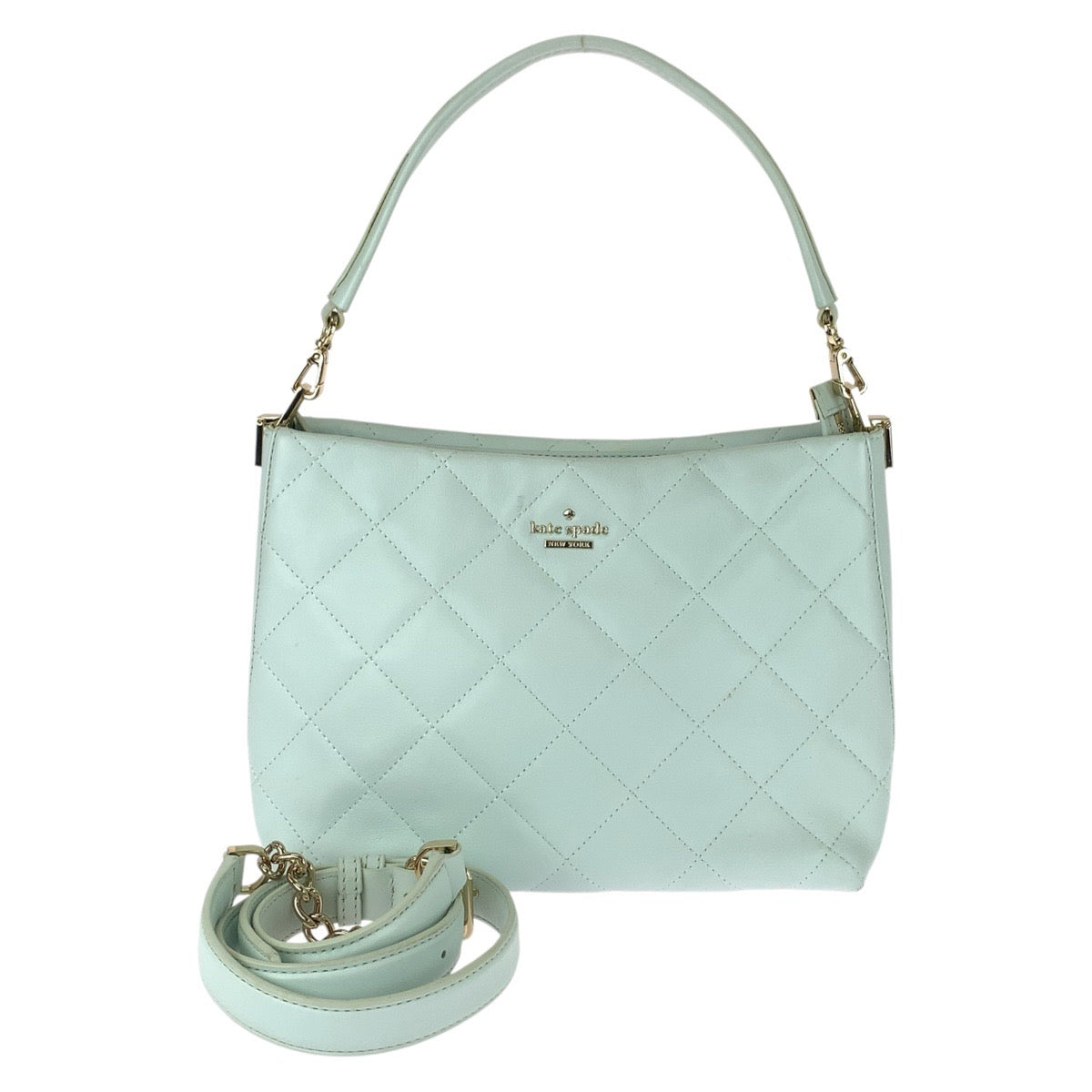 25764
Kate Spade ケイトスペード Carey Convertible Crossbody 2way ライトブルー ゴールド金具 レザー ハンドバッグ ショルダーバッグ レディース ABP12