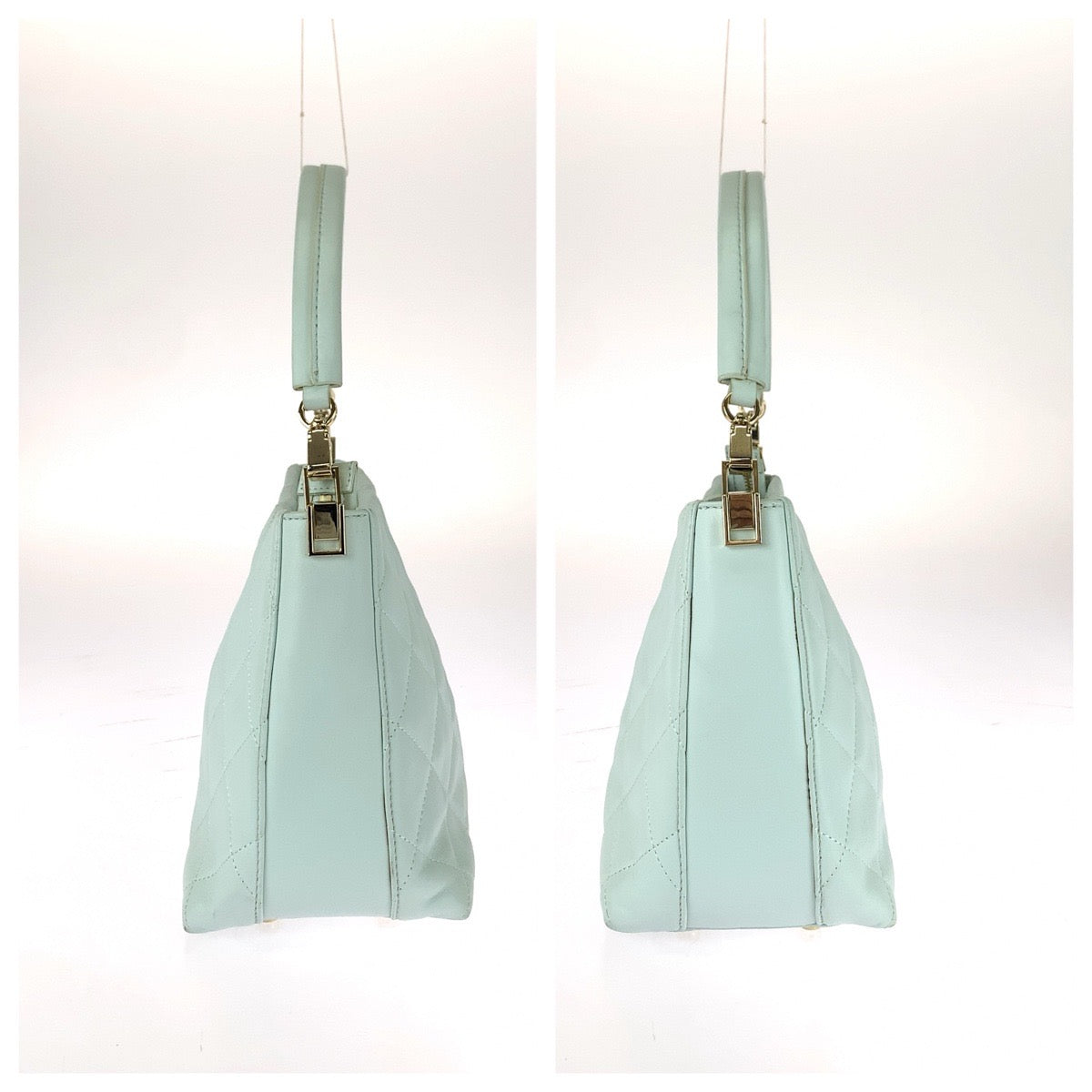 25764
Kate Spade ケイトスペード Carey Convertible Crossbody 2way ライトブルー ゴールド金具 レザー ハンドバッグ ショルダーバッグ レディース ABP12
