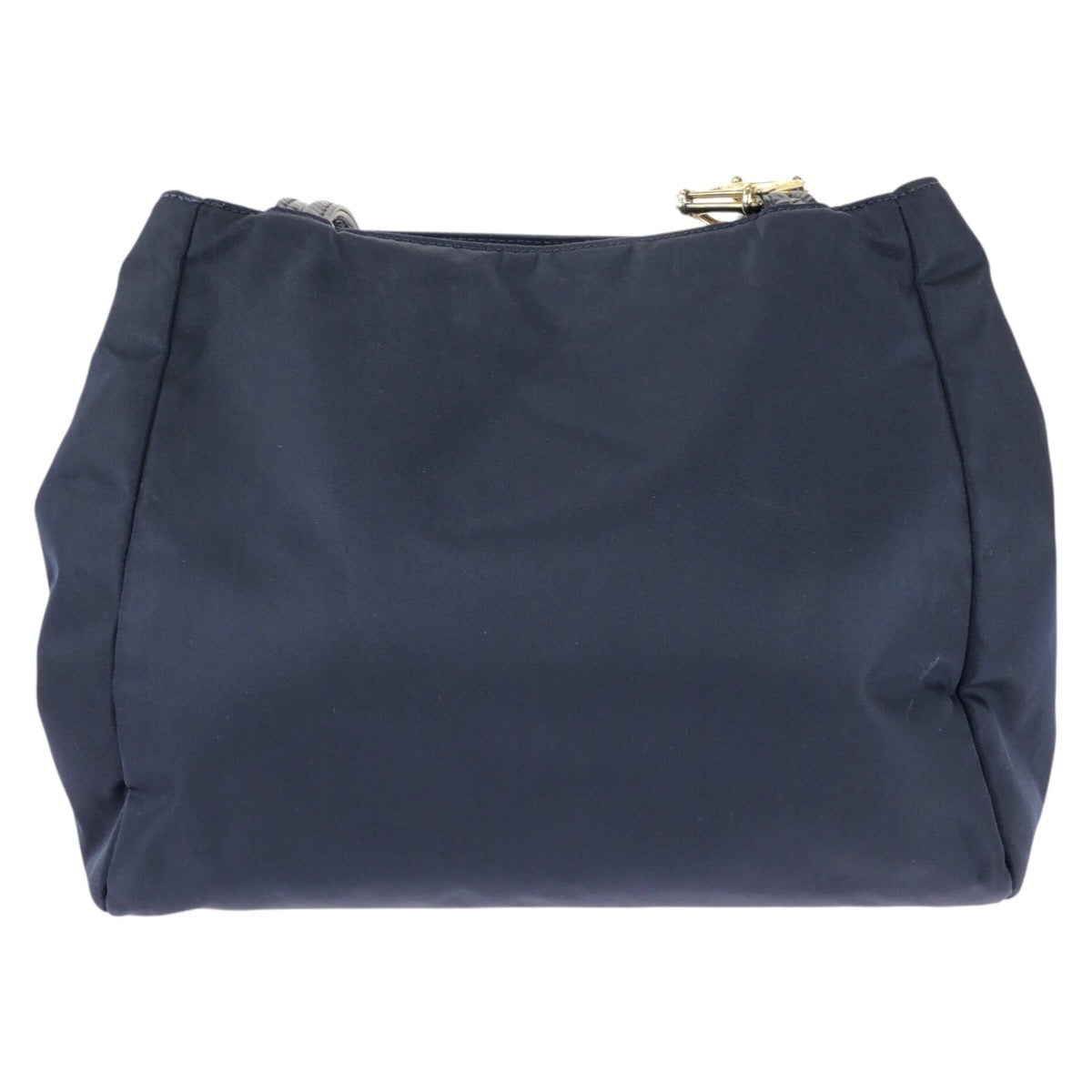 25765
VERSACE ヴェルサーチ ヴィンテージ メデューサ ネイビー ゴールド金具 ナイロン / パテントレザー ショルダーバッグ レディース ABP35