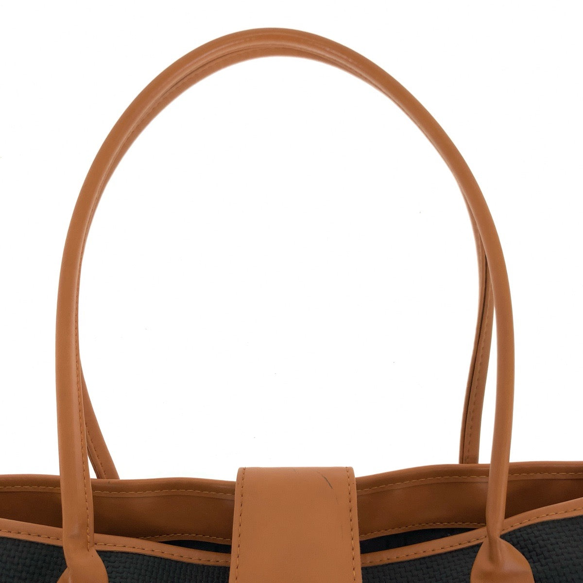25766
YVES SAINT LAURENT イヴ サンローラン YSL ブラック 黒 ブラウン PVC トートバッグ ショルダーバッグ レディース ABP35