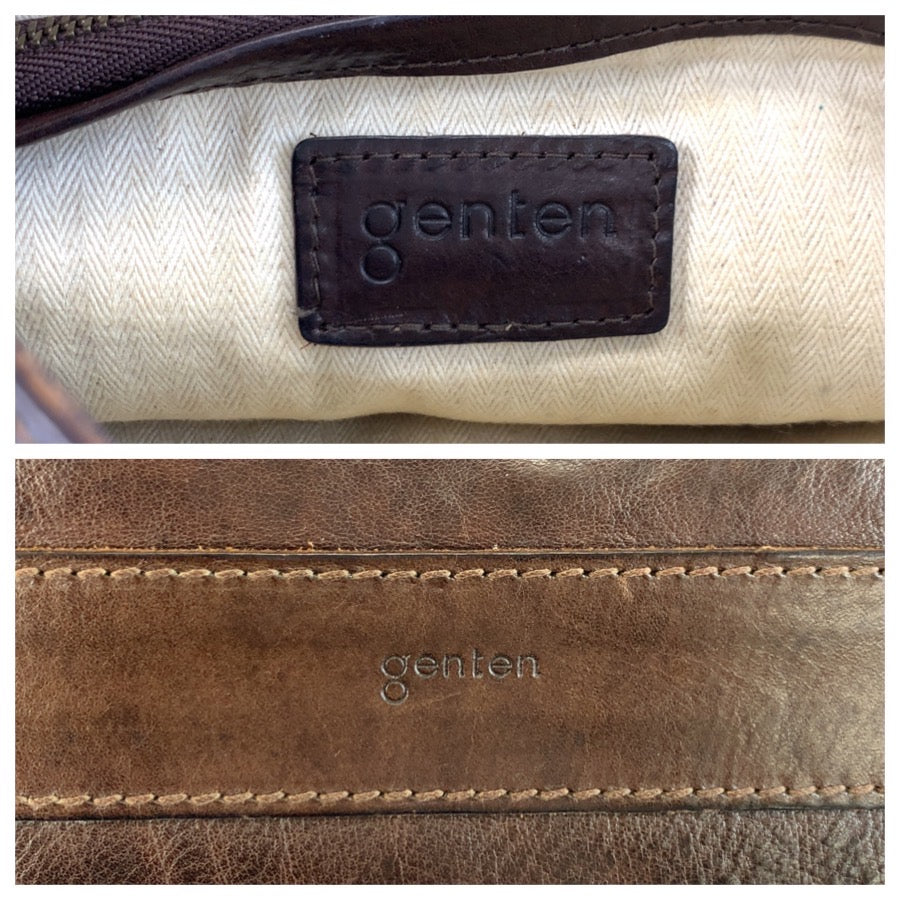 25769
genten ゲンテン ブラウン レザー ハンドバッグ ショルダーバッグ 2way レディース AB12