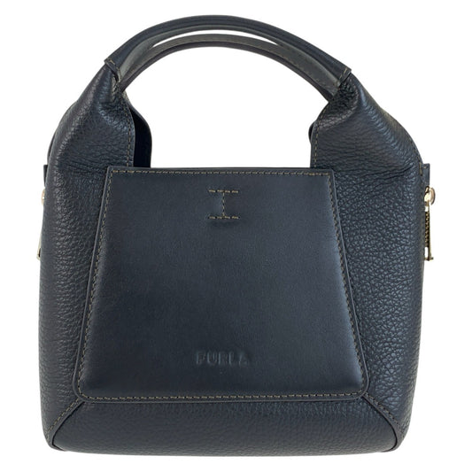 25772
Furla フルラ ジルダ ブラック 黒 ゴールド金具 レザー FP/2022/1305/46 ハンドバッグ レディース A14