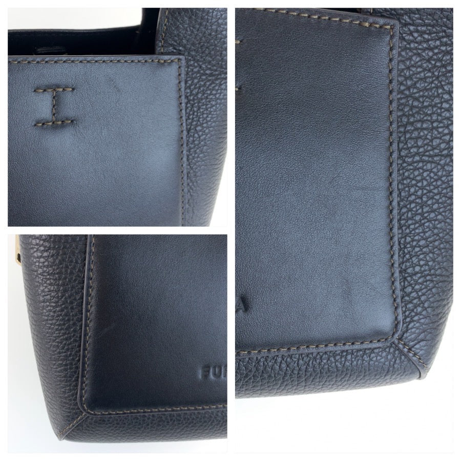25772
Furla フルラ ジルダ ブラック 黒 ゴールド金具 レザー FP/2022/1305/46 ハンドバッグ レディース A14
