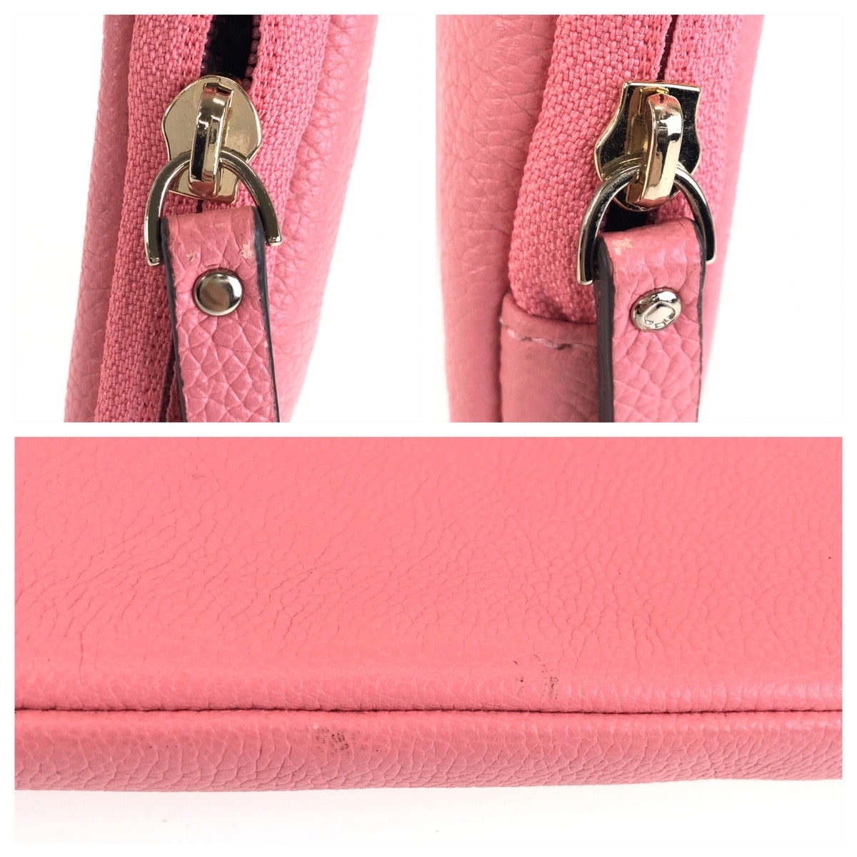25773
Kate Spade ケイトスペード ノートパソコンケース ピンク ゴールド金具 レザー PCケース クラッチバッグ レディース A12