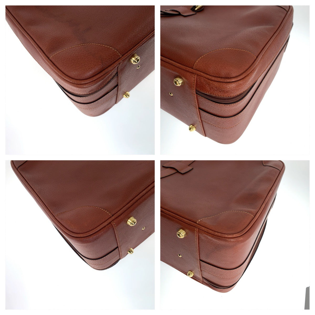 25774
GUCCI グッチ ヴィンテージ オールドグッチ ブラウン ゴールド金具 レザー 010 123 0204 55 スーツケース ブリーフケース ボストンバッグ レディース AB49