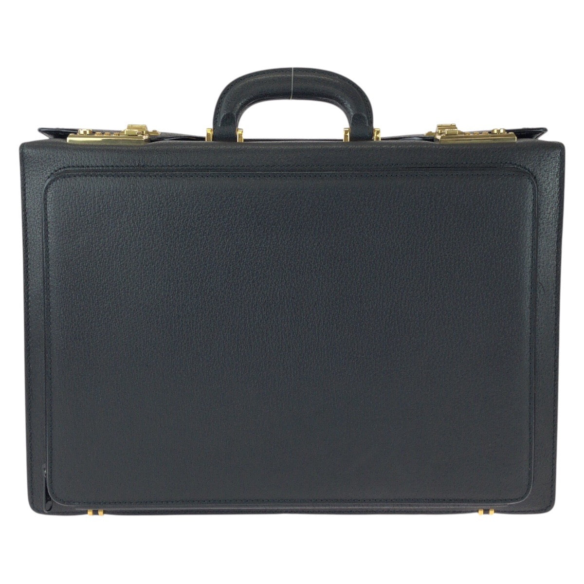 25775
GUCCI グッチ ヴィンテージ オールドグッチ プレステージ レザーアタッシュケース ブラック 黒 ゴールド金具 レザー 0151660501 ビジネスバッグ ドクターバッグ メンズ A49