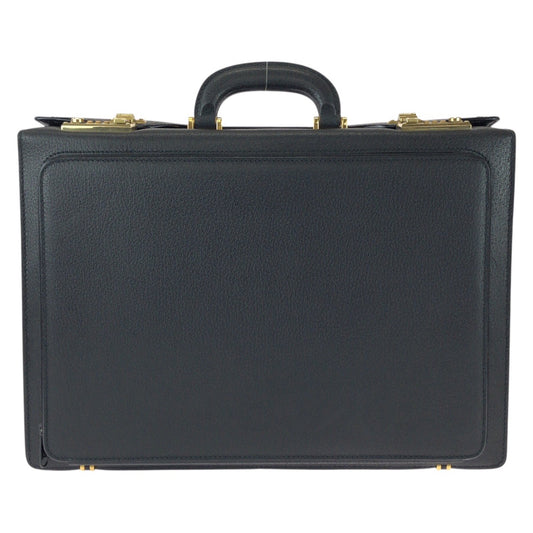 25775
GUCCI グッチ ヴィンテージ オールドグッチ プレステージ レザーアタッシュケース ブラック 黒 ゴールド金具 レザー 0151660501 ビジネスバッグ ドクターバッグ メンズ A49