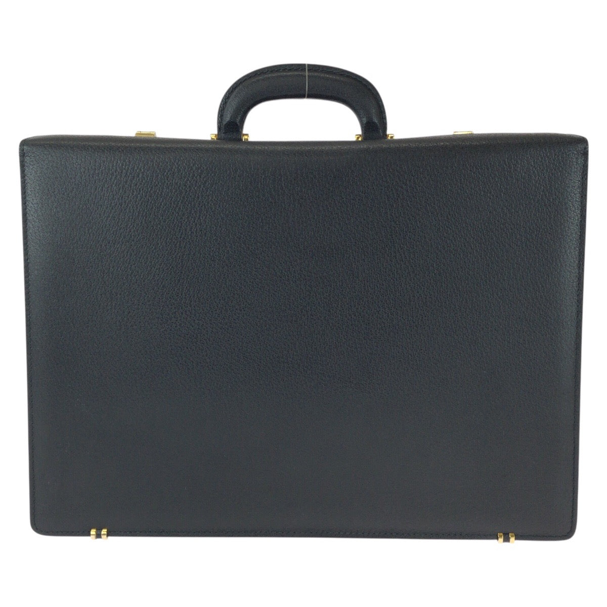 25775
GUCCI グッチ ヴィンテージ オールドグッチ プレステージ レザーアタッシュケース ブラック 黒 ゴールド金具 レザー 0151660501 ビジネスバッグ ドクターバッグ メンズ A49