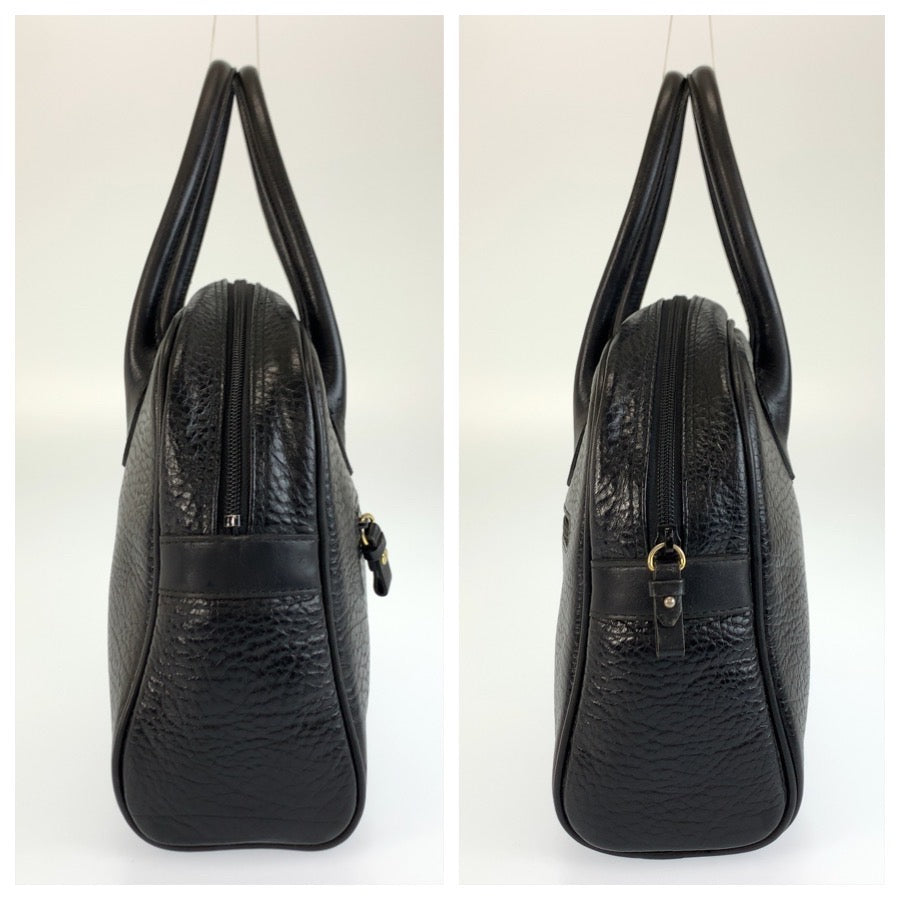 25780
NINA RICCI ニナリッチ ブラック 黒 レザー ハンドバッグ レディース AB3