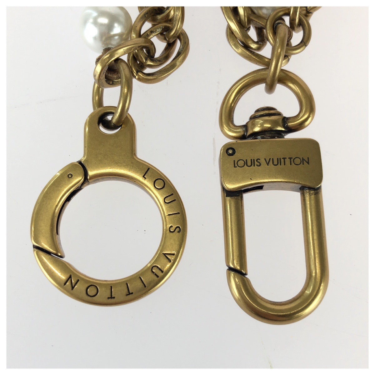 25855
LOUIS VUITTON ルイヴィトン チェーン ターコイズロデオ ホワイト ブルー ゴールド金具 メタル M02097 チャーム バッグチャーム ウエストチェーン メンズ A105