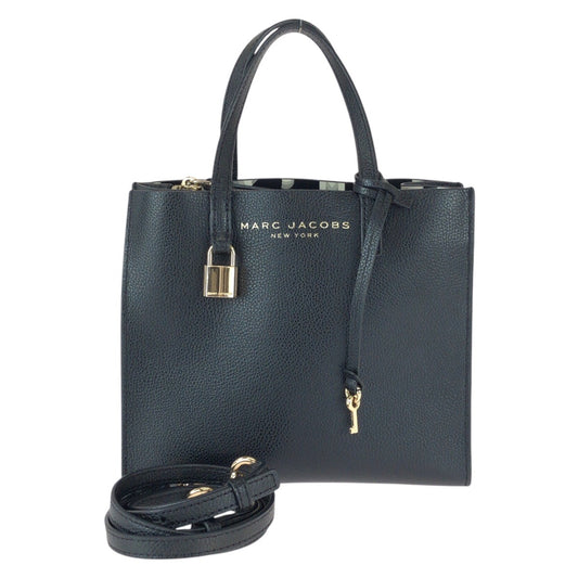 25860
MARC JACOBS マークジェイコブス グラインド ブラック 黒 ゴールド金具 レザー M0015685 ショルダーバッグ トートバッグ 2way レディース ABP9