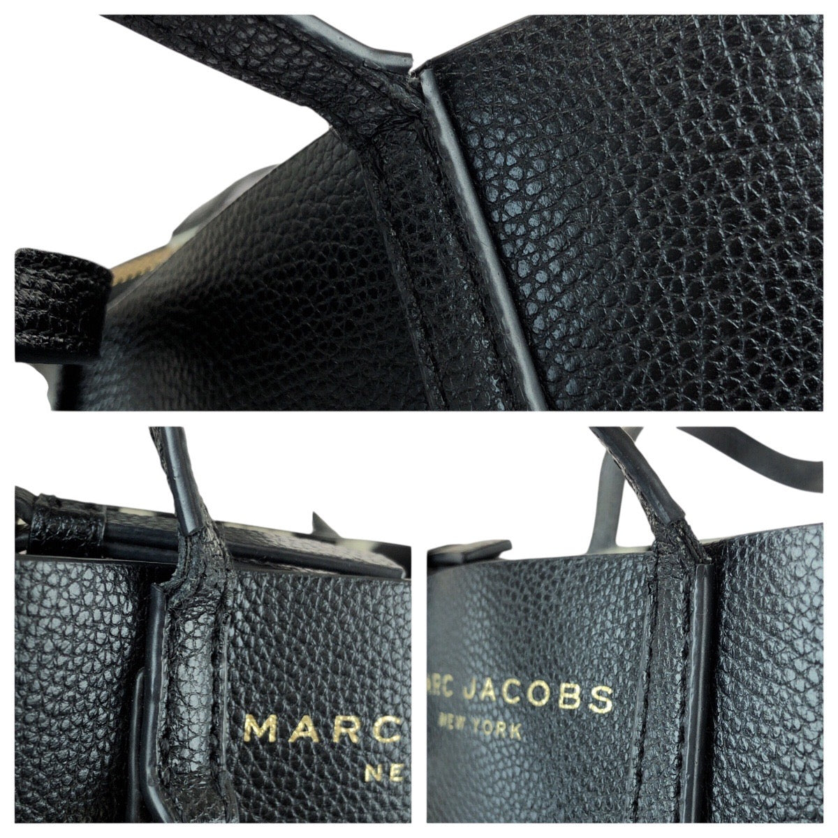 25860
MARC JACOBS マークジェイコブス グラインド ブラック 黒 ゴールド金具 レザー M0015685 ショルダーバッグ トートバッグ 2way レディース ABP9