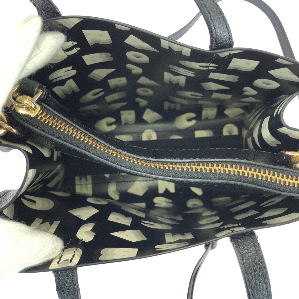 25860
MARC JACOBS マークジェイコブス グラインド ブラック 黒 ゴールド金具 レザー M0015685 ショルダーバッグ トートバッグ 2way レディース ABP9
