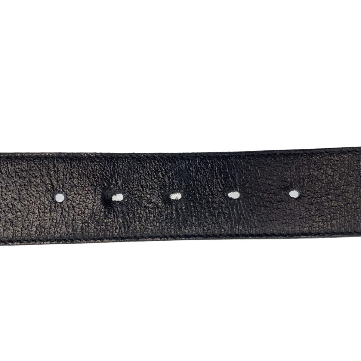 25871
GUCCI グッチ GGマーモント 85cm/34インチ ブラック 黒 シルバー金具 レザー 525040 ベルト バックル メンズ AB35