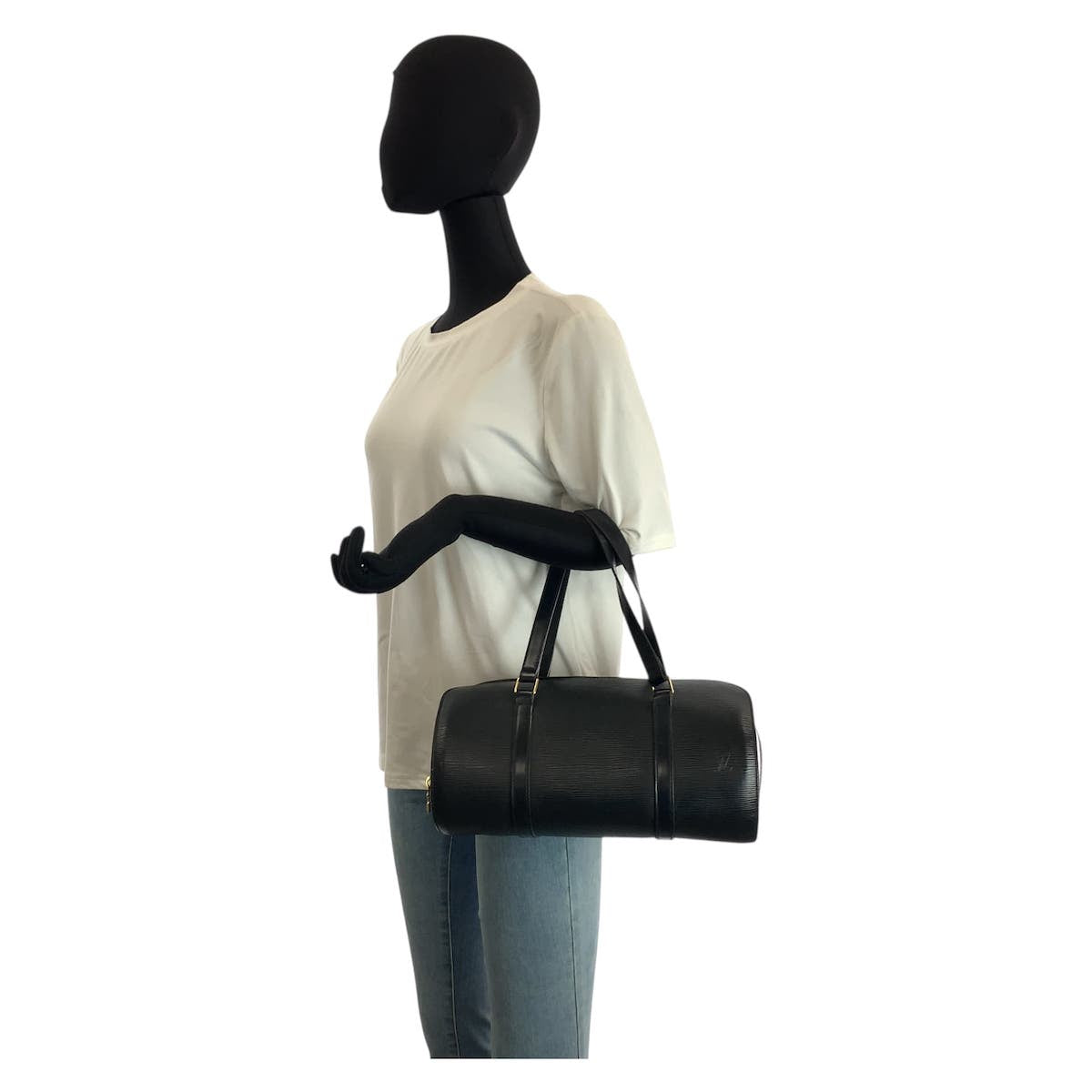25872
LOUIS VUITTON ルイヴィトン エピ スフロ ブラック 黒 ゴールド金具 レザー M52222 ショルダーバッグ ハンドバッグ レディース AB42