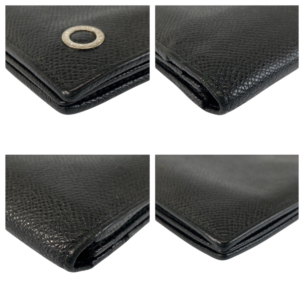 25873
BVLGARI ブルガリ ブルガリブルガリ ブラック 黒 ブルー シルバー金具 レザー 長財布 ロングウォレット メンズ AB16