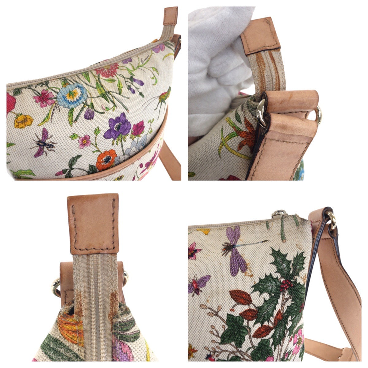 25874
GUCCI グッチ フローラ マルチカラー ゴールド金具 キャンバス / レザー 145857 ショルダーバッグ メッセンジャーバッグ レディース ABP36