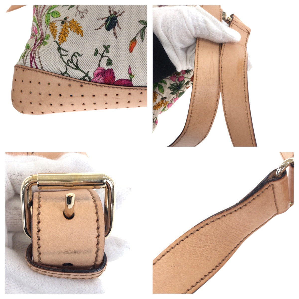 25874
GUCCI グッチ フローラ マルチカラー ゴールド金具 キャンバス / レザー 145857 ショルダーバッグ メッセンジャーバッグ レディース ABP36