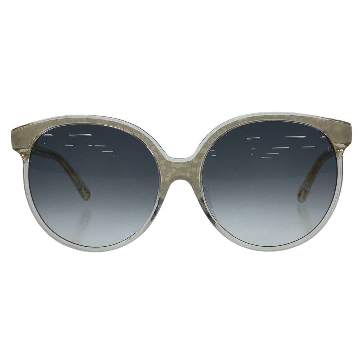 25875
Chloe クロエ ベージュ ゴールド金具 プラスチック CE735SA 109 60□17 145 サングラス グラデーションレンズ ウェリントン レディース A13