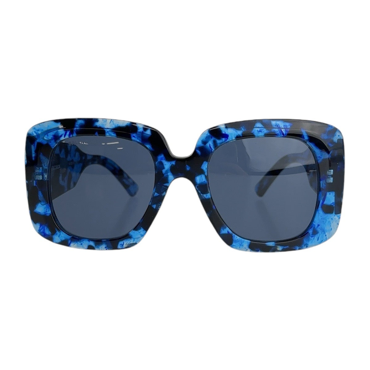 25878
BALENCIAGA バレンシアガ スクエアフルリム ブルー マーブル シルバー金具 プラスチック BB0119S 003 53□23 140 サングラス スクエア メンズ A21