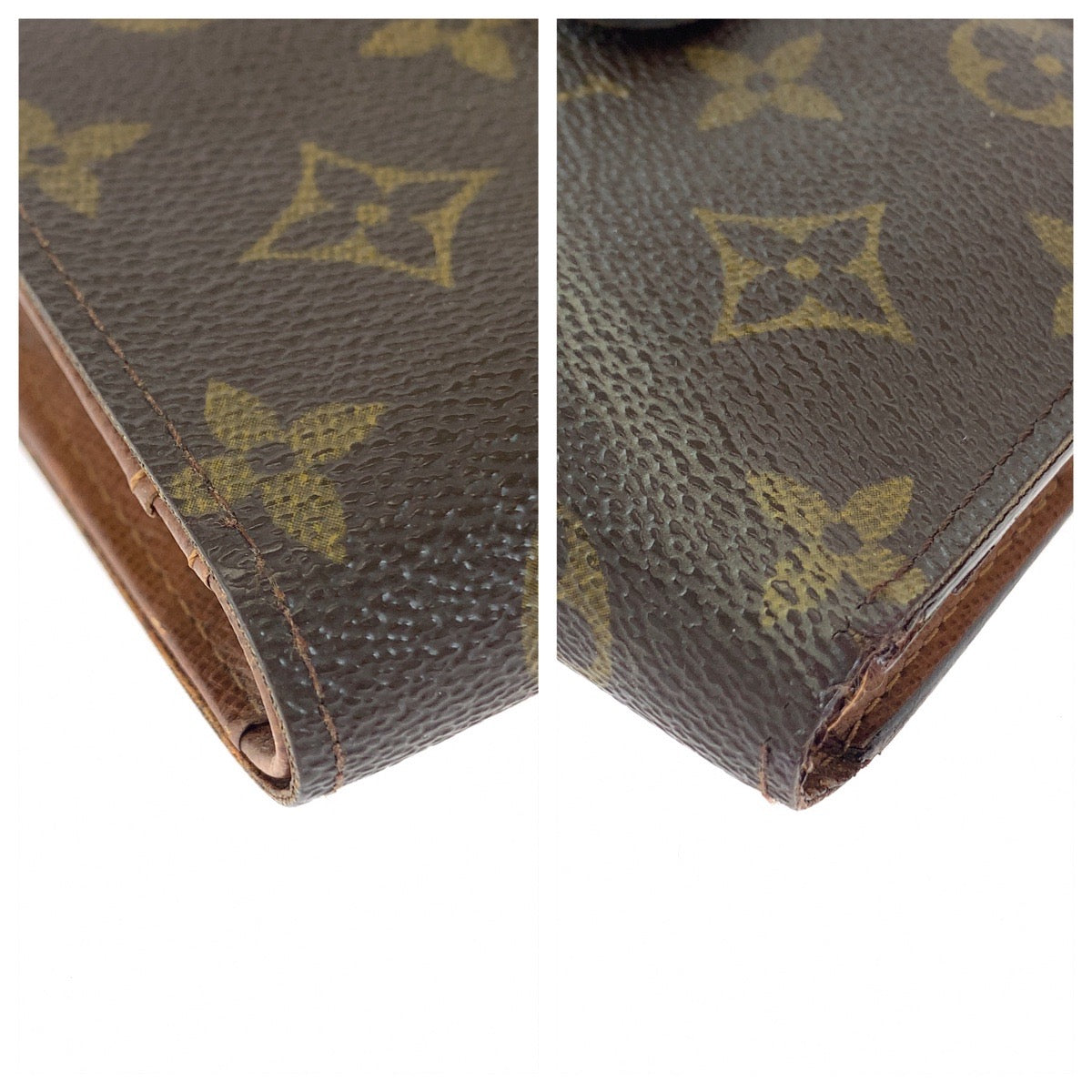 25882
LOUIS VUITTON ルイヴィトン モノグラム ポルトフォイユ ヴィエノワ ブラウン ゴールド金具 PVC M61674 折財布 コンパクトウォレット レディース AB16
