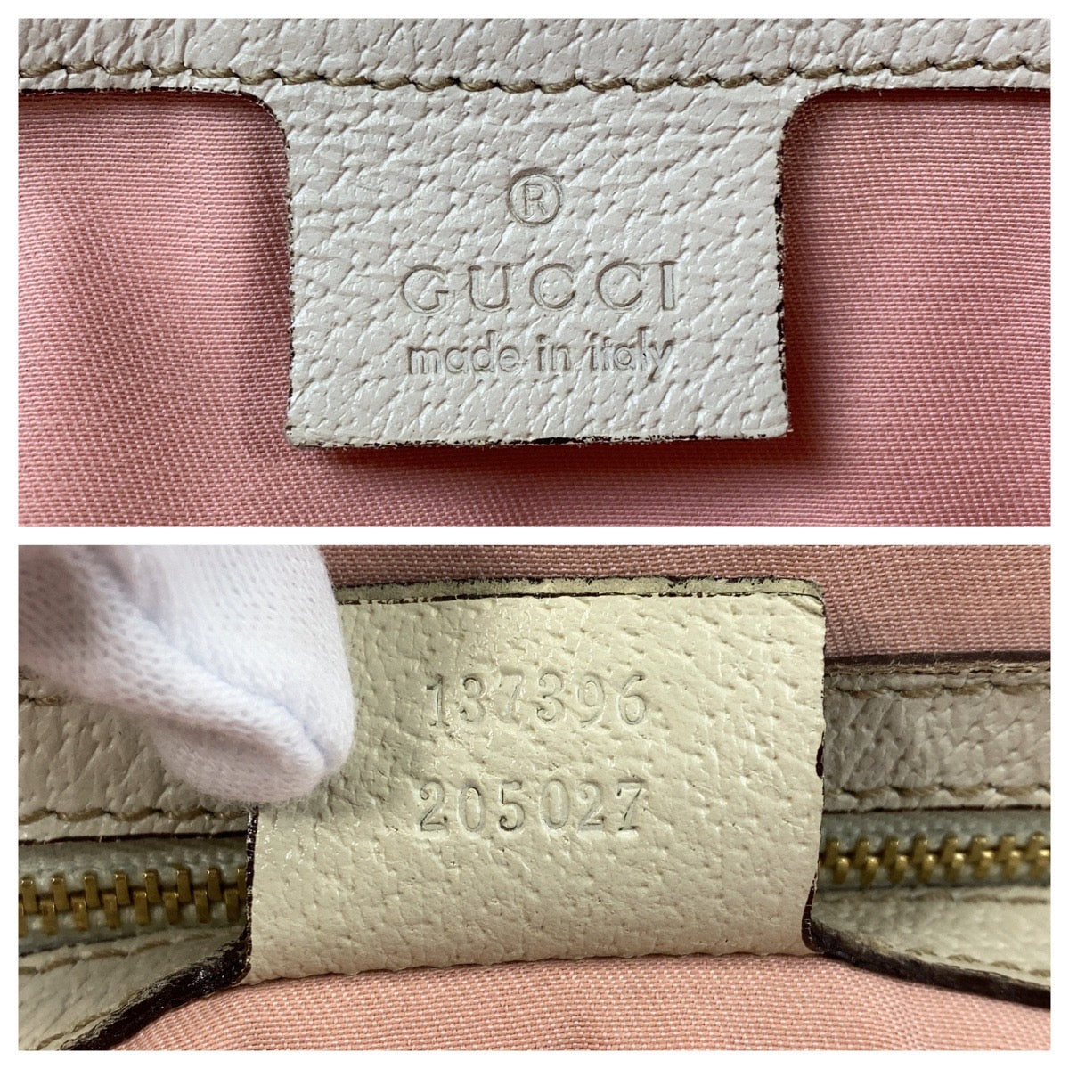 25883
GUCCI グッチ シェリーライン ピンク アイボリー ゴールド金具 GGキャンバス / レザー 137396 トートバッグ ショルダーバッグ レディース B28