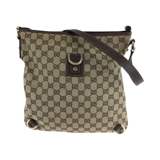 25886
GUCCI グッチ アビー ブラウン ゴールド金具 GGキャンバス 131326 ショルダーバッグ ポシェット レディース ABP39