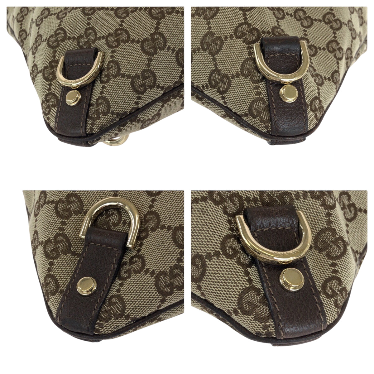 25886
GUCCI グッチ アビー ブラウン ゴールド金具 GGキャンバス 131326 ショルダーバッグ ポシェット レディース ABP39