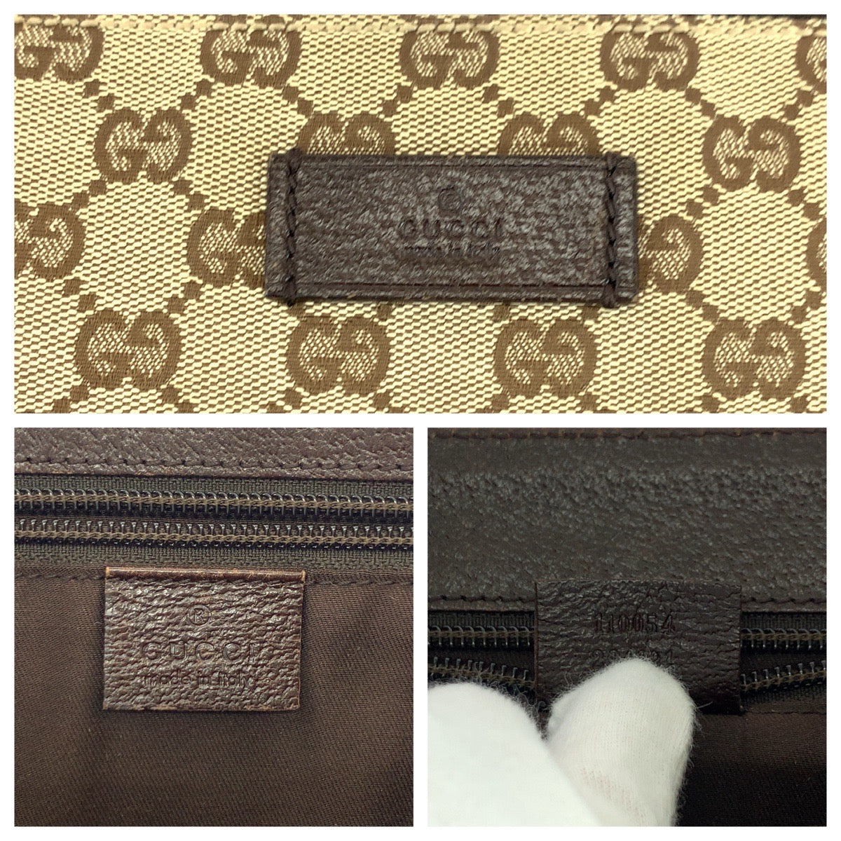 25888
GUCCI グッチ 男女兼用 ベージュ ブラウン シルバー金具 GGキャンバス 110054 ショルダーバッグ メッセンジャーバッグ レディース ABP40