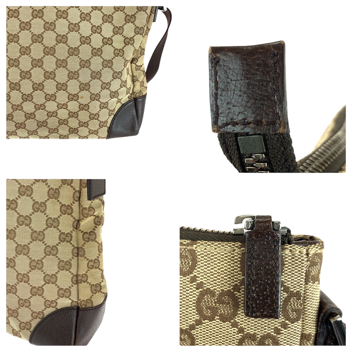 25888
GUCCI グッチ 男女兼用 ベージュ ブラウン シルバー金具 GGキャンバス 110054 ショルダーバッグ メッセンジャーバッグ レディース ABP40