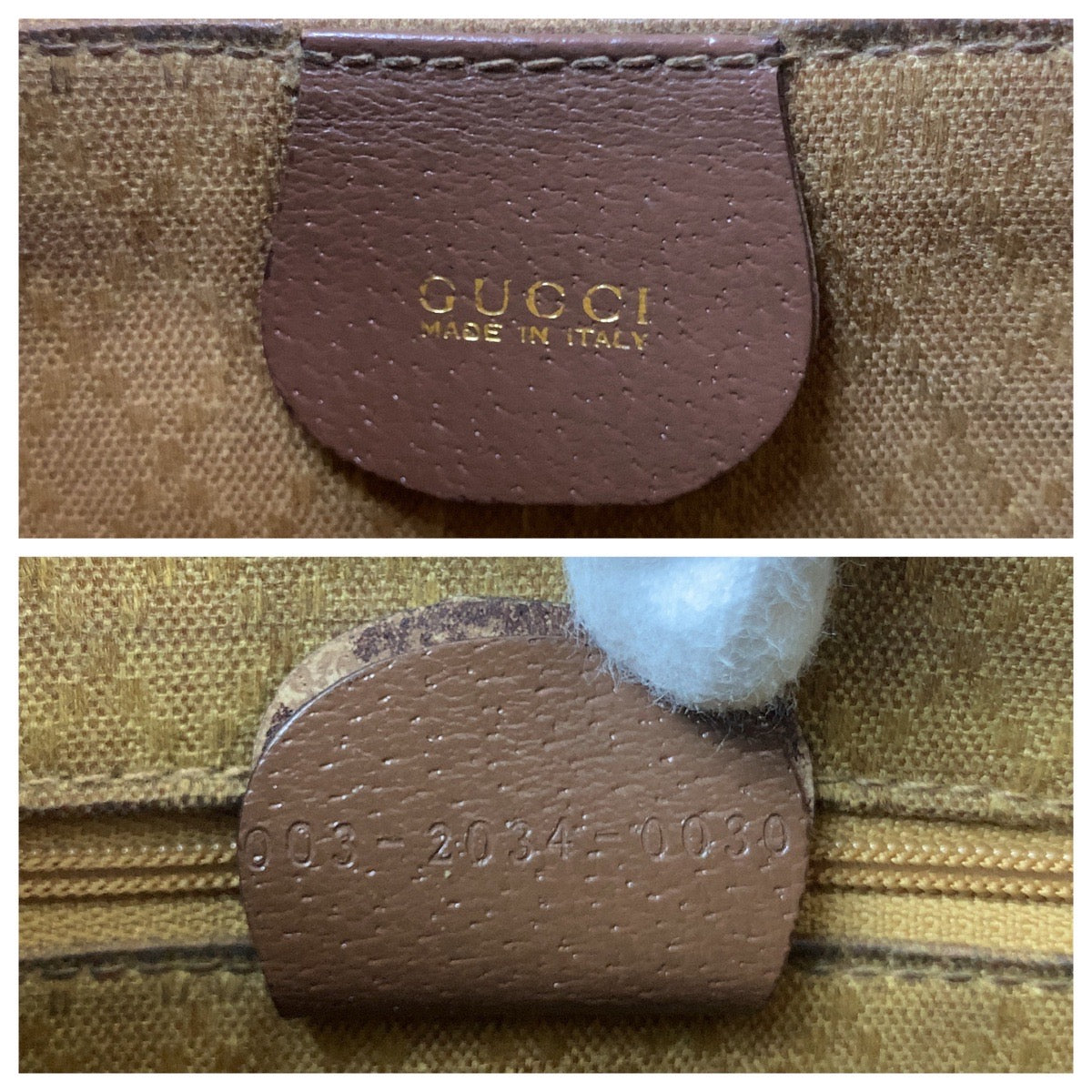 25897
GUCCI グッチ バンブー ブラウン ゴールド金具 レザー 003 2034 0030 リュックサック バックパック レディース AB22
