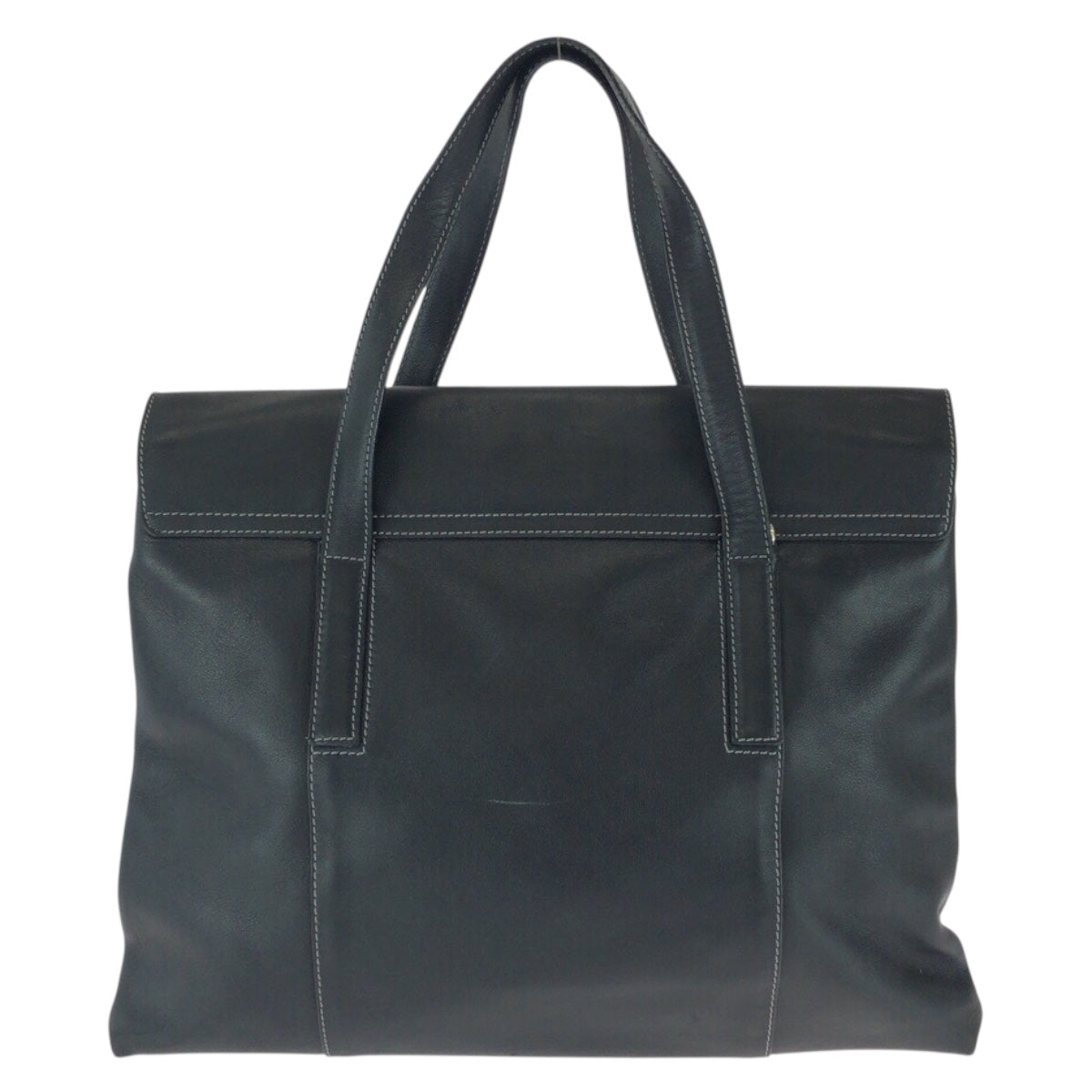 25904
BVLGARI ブルガリ ヴィンテージ 2way ブラック 黒 シルバー金具 レザー トートバッグ ショルダーバッグ レディース AB22