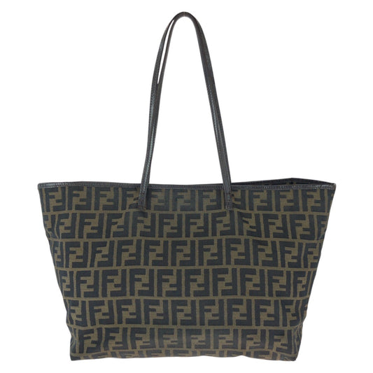 25906
FENDI フェンディ ズッカ ブラウン ダークブラウン キャンバス / レザー トートバッグ ショルダーバッグ レディース AB38