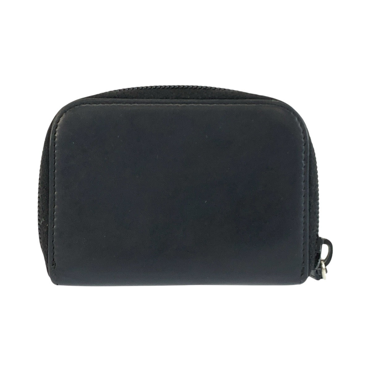 25912
PRADA プラダ 三角ロゴプレート ブラック 黒 シルバー金具 レザー コインケース 小銭いれ メンズ AB14