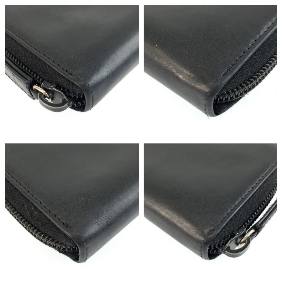 25912
PRADA プラダ 三角ロゴプレート ブラック 黒 シルバー金具 レザー コインケース 小銭いれ メンズ AB14