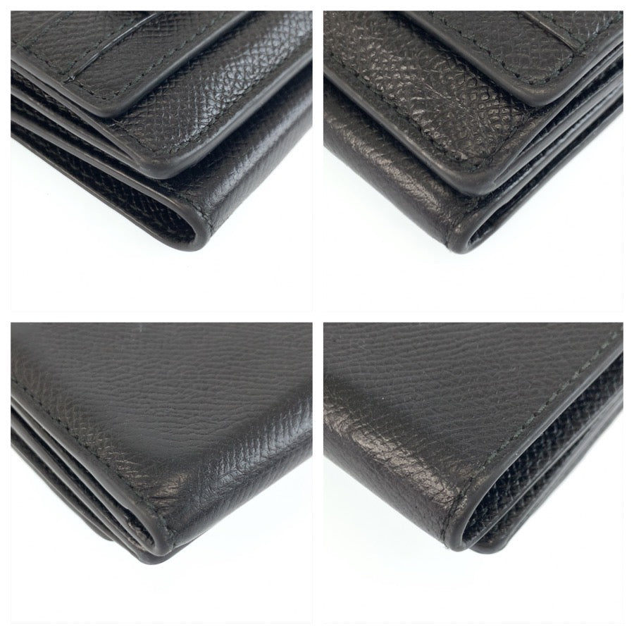 25913
Salvatore Ferragamo サルヴァトーレフェラガモ ヴァラリボン ブラック 黒 ゴールド金具 レザー 折財布 コンパクトウォレット レディース ABP16
