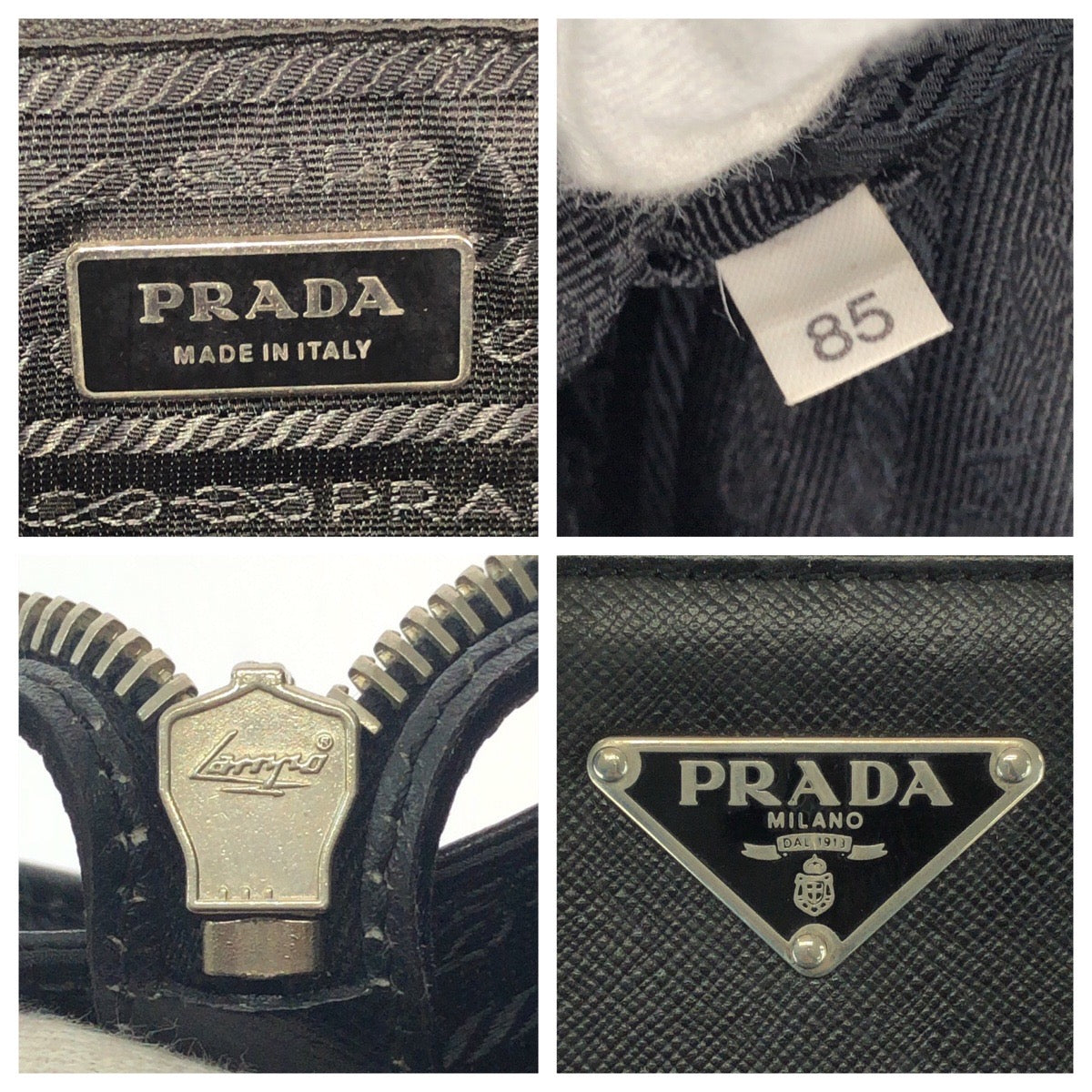 25914
PRADA プラダ サフィアーノ 三角ロゴプレート ブラック 黒 シルバー金具 レザー ビジネスバッグ ブリーフケース メンズ AB35