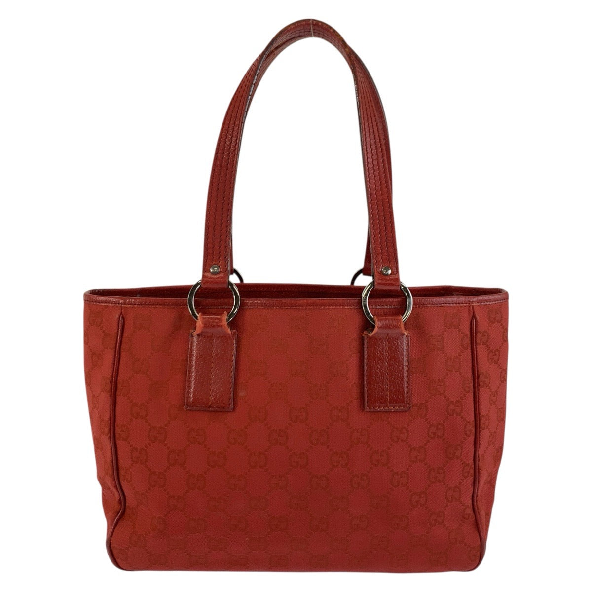 25916
GUCCI グッチ レッド GGキャンバス / レザー 113019 トートバッグ ハンドバッグ レディース AB21