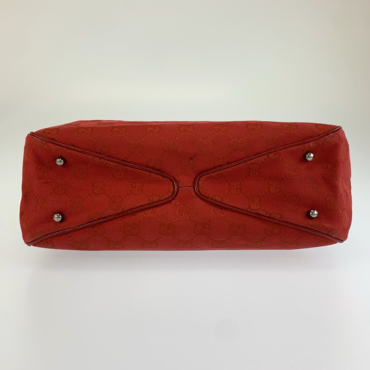 25916
GUCCI グッチ レッド GGキャンバス / レザー 113019 トートバッグ ハンドバッグ レディース AB21
