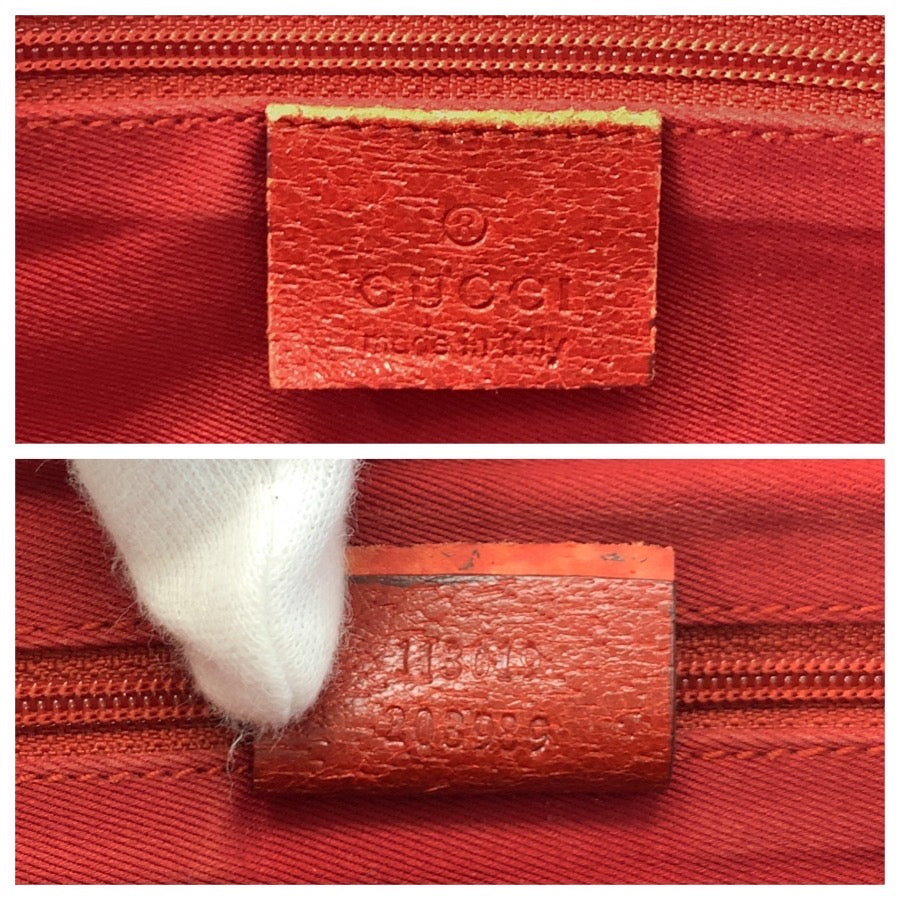 25916
GUCCI グッチ レッド GGキャンバス / レザー 113019 トートバッグ ハンドバッグ レディース AB21