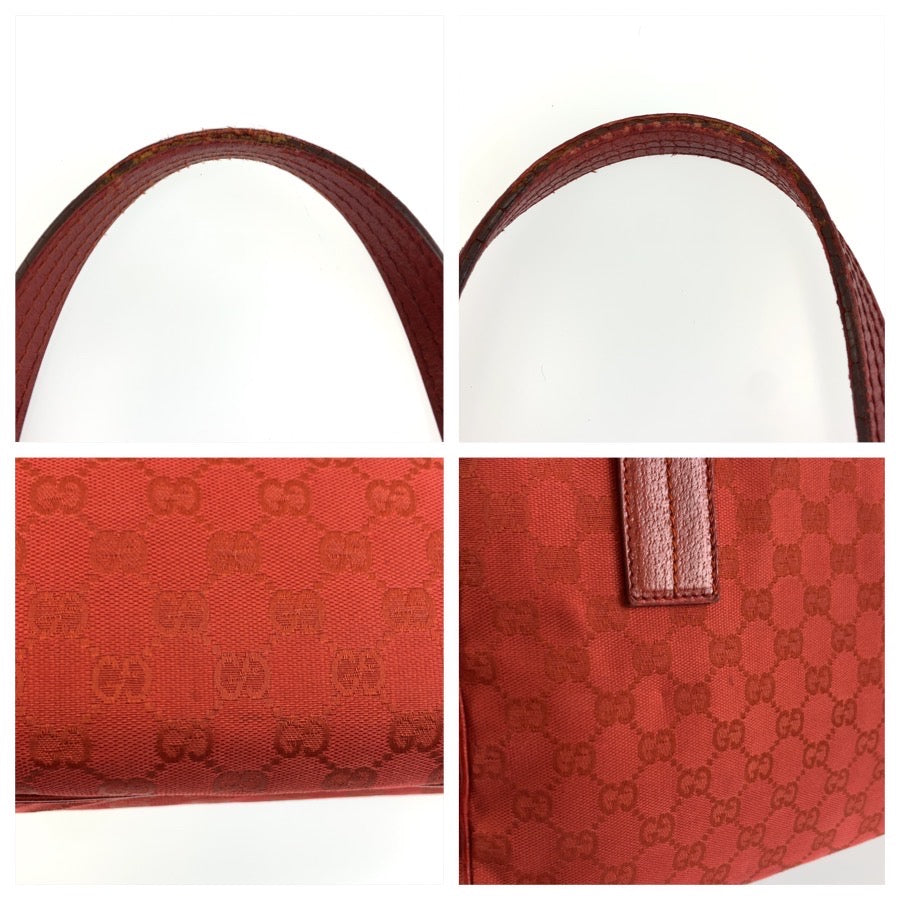 25916
GUCCI グッチ レッド GGキャンバス / レザー 113019 トートバッグ ハンドバッグ レディース AB21