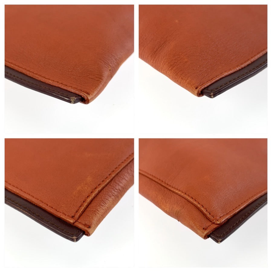 25919
JIL SANDER ジルサンダー ブラウン レザー ショルダーバッグ トートバッグ レディース AB28