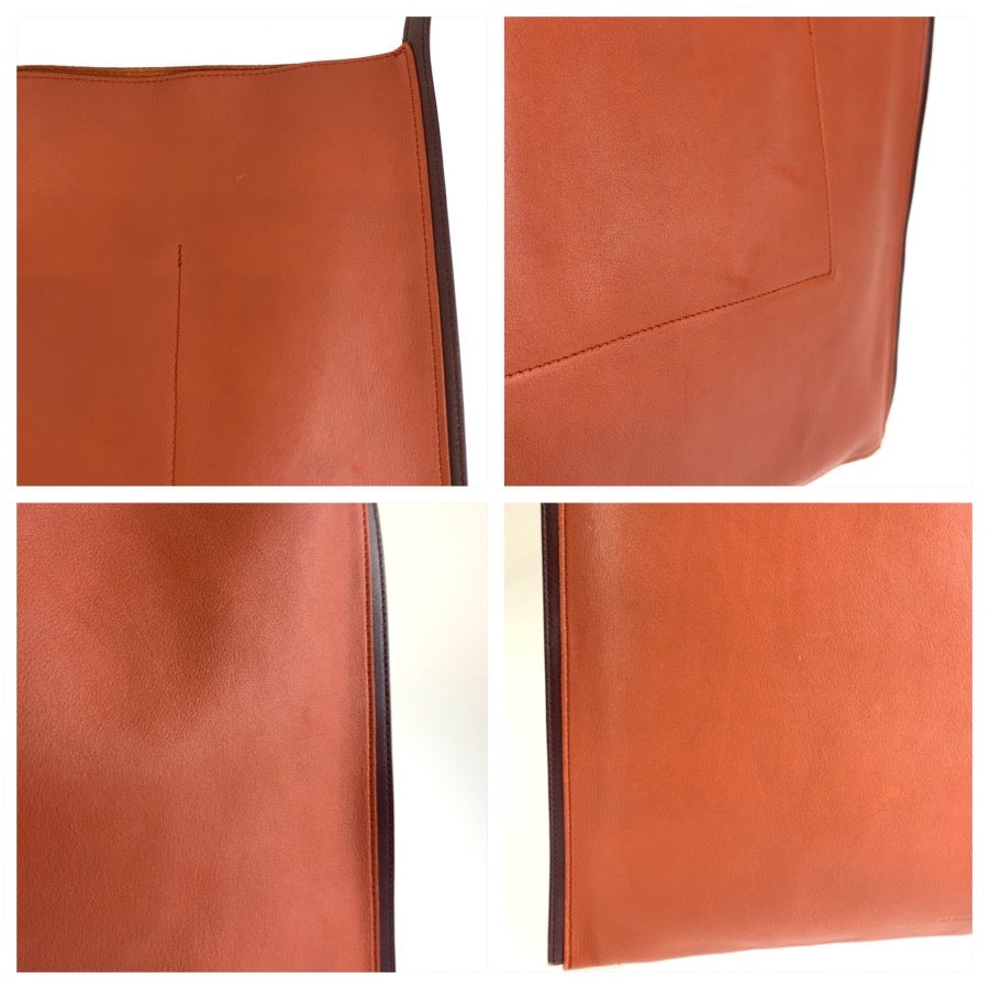 25919
JIL SANDER ジルサンダー ブラウン レザー ショルダーバッグ トートバッグ レディース AB28