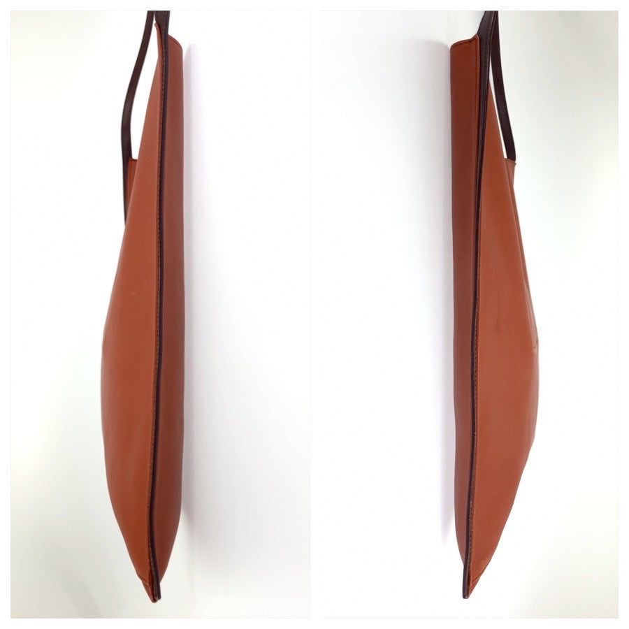 25919
JIL SANDER ジルサンダー ブラウン レザー ショルダーバッグ トートバッグ レディース AB28