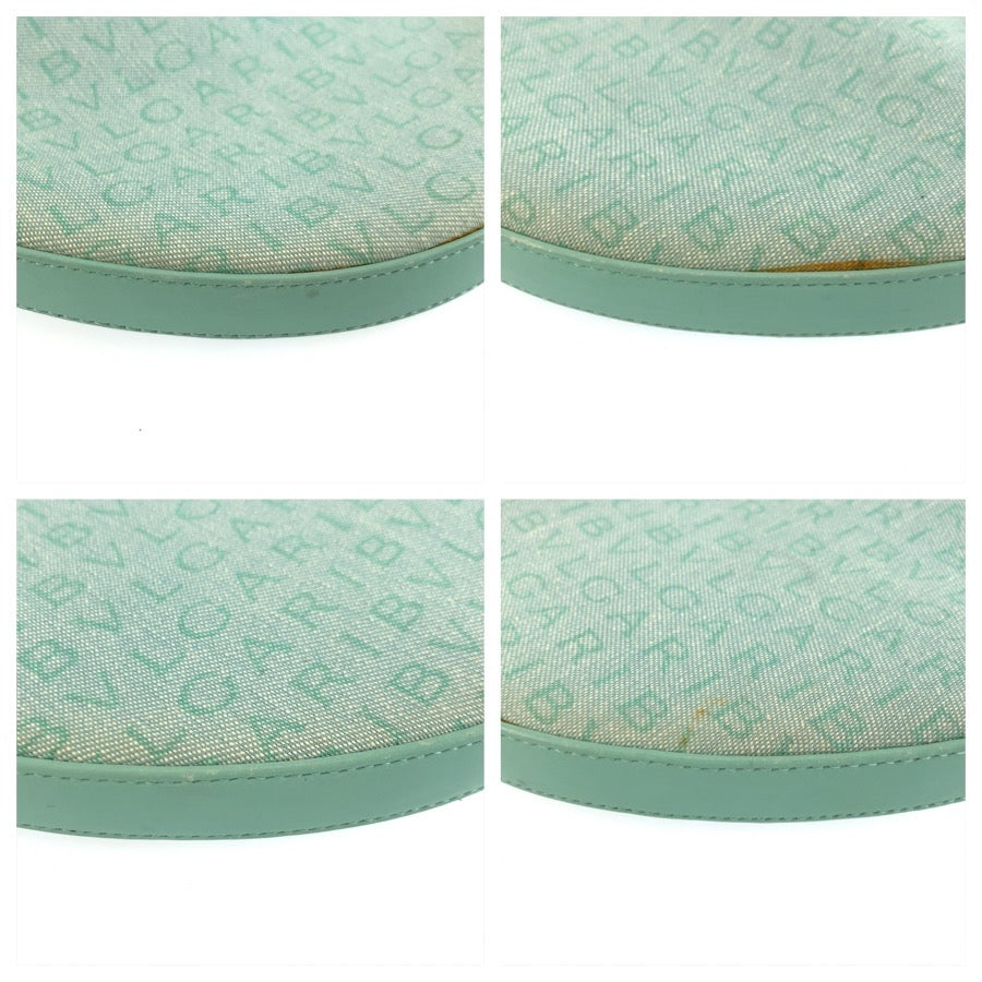 25922
BVLGARI ブルガリ ロゴマニア ミントグリーン シルバー金具 キャンバス / レザー ハンドバッグ レディース AB28