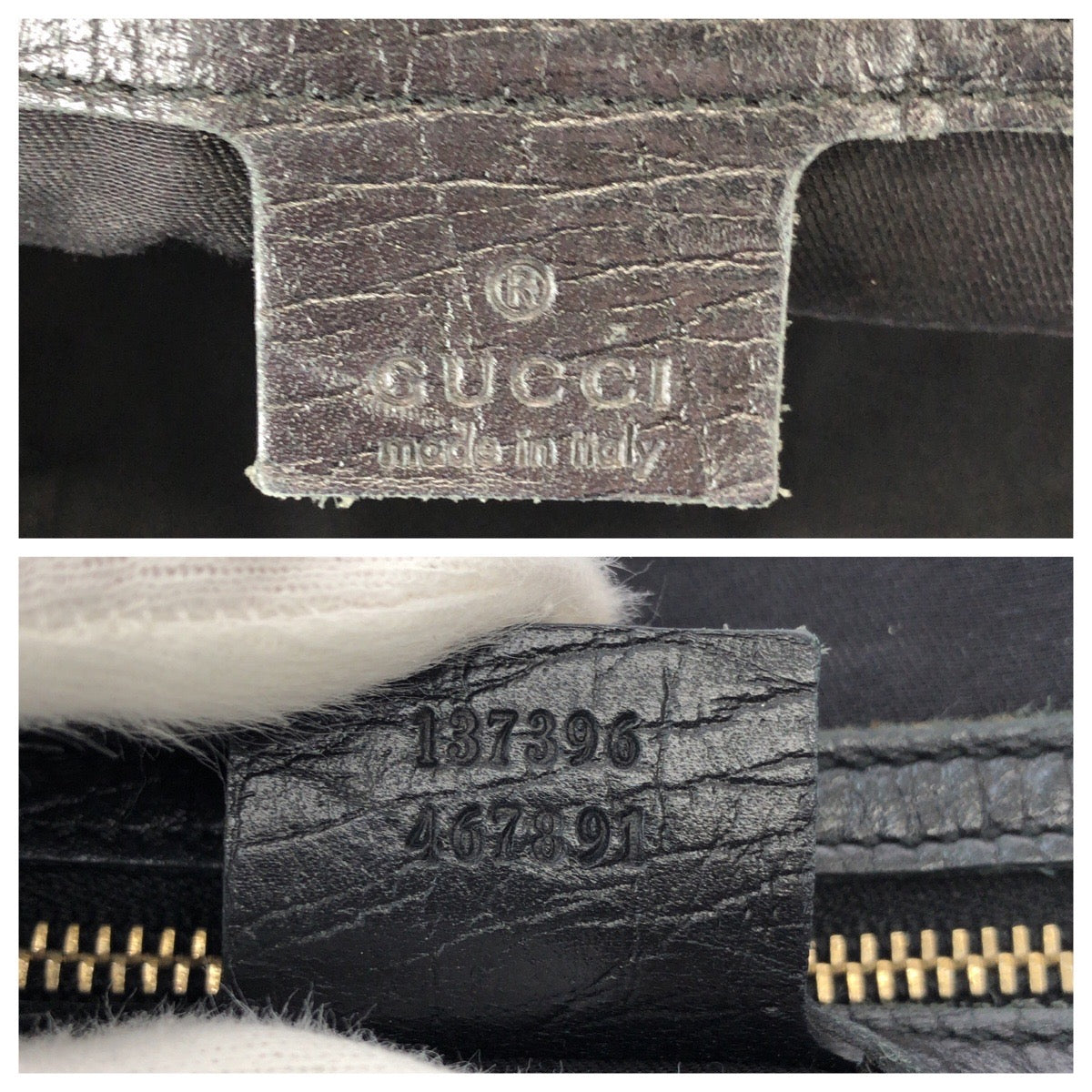 25924
GUCCI グッチ ブラック 黒 ゴールド金具 GGキャンバス / レザー 137396 トートバッグ ショルダーバッグ レディース AB28