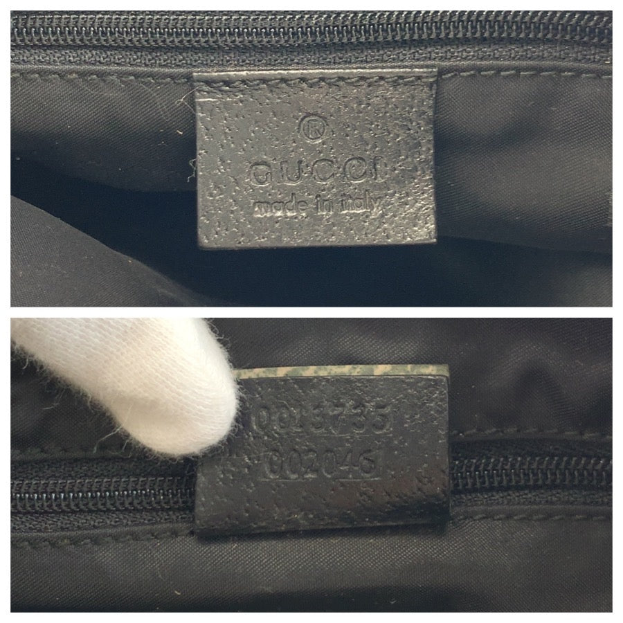 25925
GUCCI グッチ ジャッキー ブラック 黒 シルバー金具 ナイロン / レザー 0013735 ハンドバッグ ショルダーバッグ レディース AB38