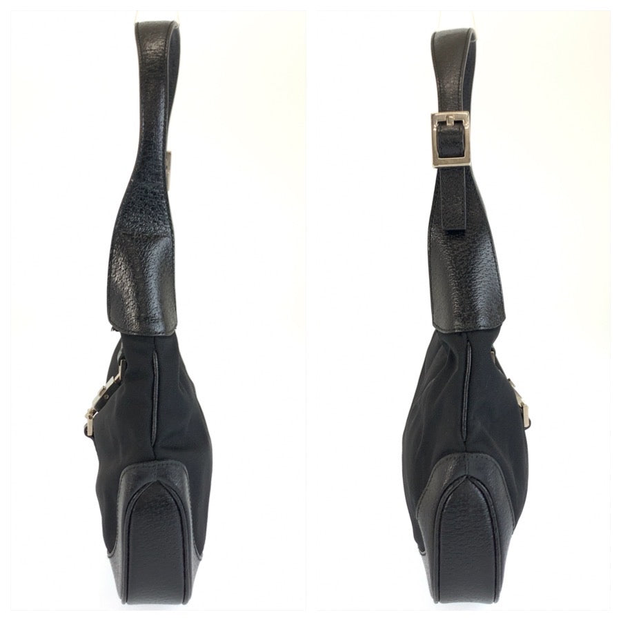 25925
GUCCI グッチ ジャッキー ブラック 黒 シルバー金具 ナイロン / レザー 0013735 ハンドバッグ ショルダーバッグ レディース AB38